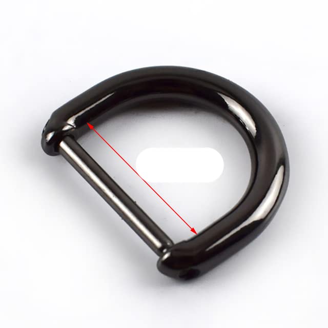 Fibbie ad anello in metallo, 5/10 pezzi ID13/16/20/25mm Borse con fibbia ad anello in metallo D Anello Vite Sostituisci gancio for appendere Decorazioni for bagagli fai da te Fibbie Parti hardware-10