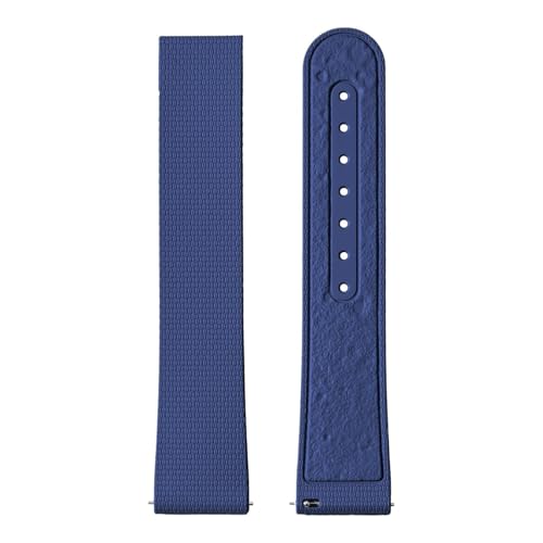 Omega X Swatch MoonSwatch 20mm FKM NCbN[X Y fB[X jo[TpvohANZT[ɑΉ(Royal blue-No buckle)