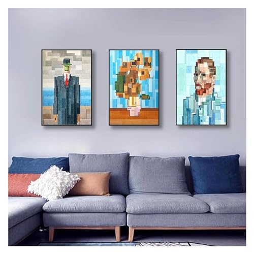 Tableau nature motif marbre abstrait pour salon moderne - 5