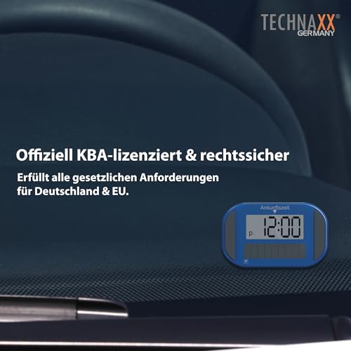 technaxx Elektronische Solar-Parkscheibe mit Bewegungssensor, KBA TX-337 – Ansicht 8