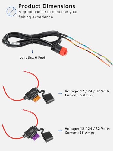 yourour 000-0127-49 Power/Data Cable Replacement Fits for Lowrance All HDS Units:HDS-10, HDS-10m, HDS-5, HDS-5m, HDS-5x, HDS-7, HDS-7m, HDS-8, HDS-8m, Elite-7 HDI Series,PC-30-RS422