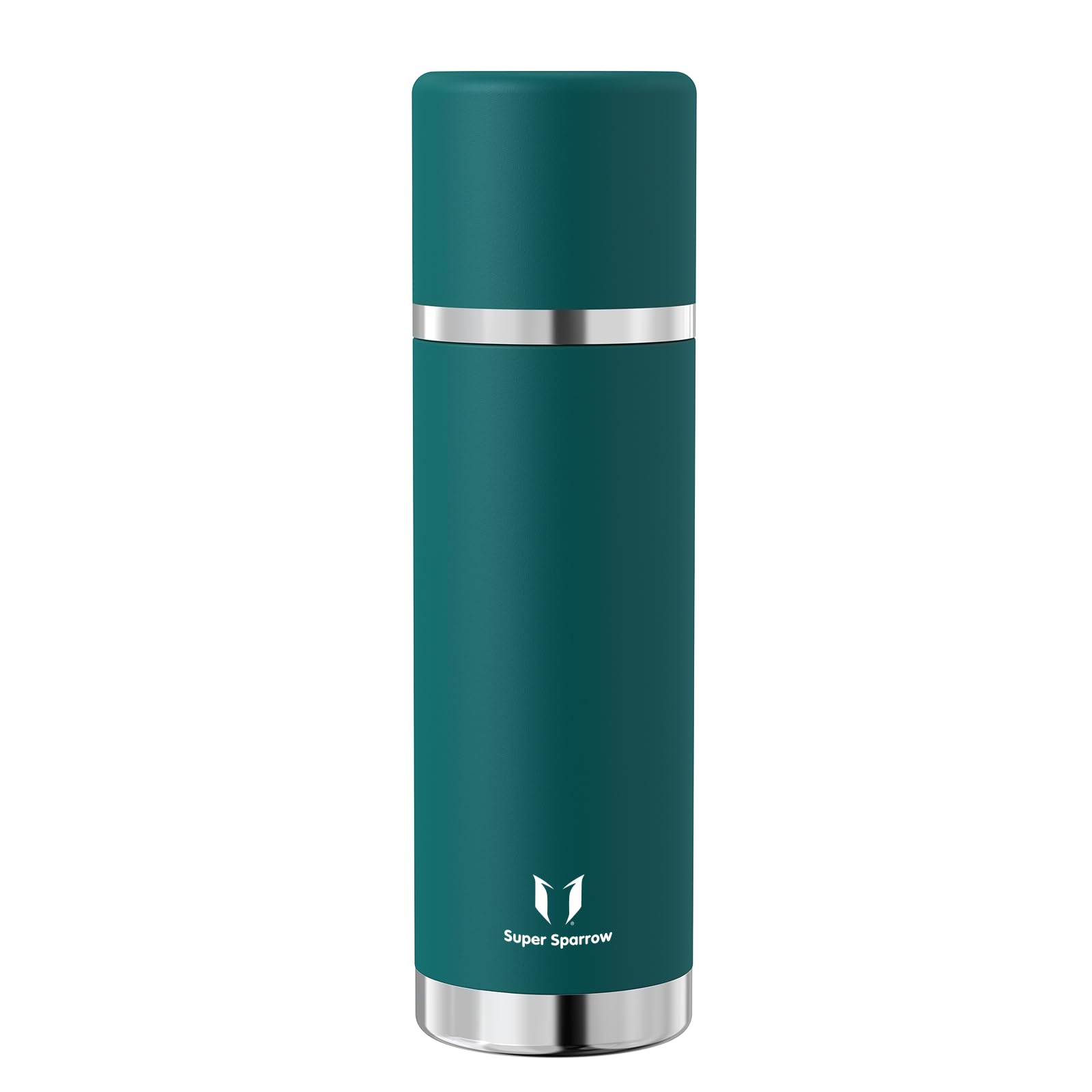 Super Sparrow Borraccia Termica -500ml/750ml/1000ml - Bottiglia Termica in Acciaio Inox - Borracce Senza BPA - Mantiene Calde 12 Ore o Fredde per 24 Ore - A Prova di Perdite Tappo Funge Anche da Tazza