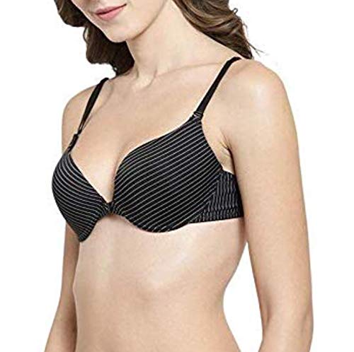Image of Brachy Women's Front Open Padded Bra BCA FOPPBBO12 34C Lining Black