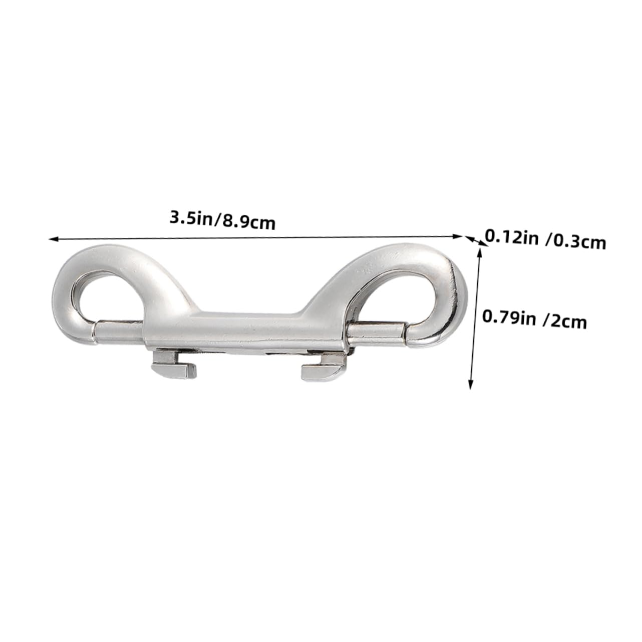 OKUMEYR 6pcs Dog Leash Snap Hooks Double Ended Snap Clips Dog Buckle Hooks for Pet Leash for Outdoor Activities