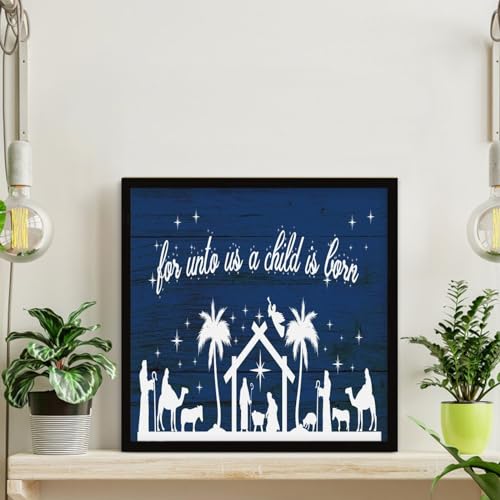 Décoration murale familiale de Noël en bois à offrir pour embellir la maison