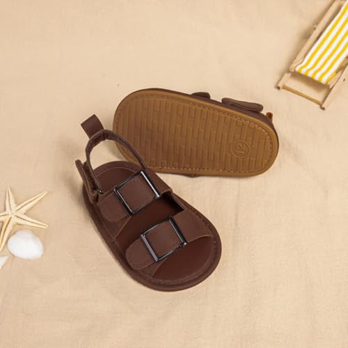 Image of CENCIRILY Infant Baby Boys Girls Summer Beach Sandals Anti-slip Rubber Soft Sole Lightweight Breathable Athletic Toddler First Walking Shoes