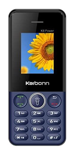 Karbonn K8 Power (Blue), 2500Mah Big Battery, Dual Sim, 1.8 Inch, Wireless Fm with Recording, Camera, Basic Phone, 108 Days Replacement Warranty Keypad Phone (B09P69VWHX) Amazon Price History, Amazon Price Tracker