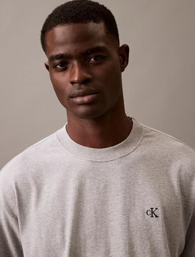 Calvin Klein Mens Relaxed Fit Monogram Logo Crewneck T-Shirt2