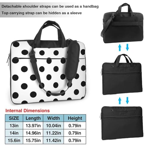 Laptop Tote Bag para hombres y mujeres negro miniatura 3