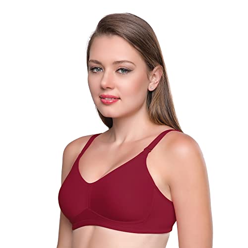 Image of TRYLO Cotton Riza Minimizer Women's Non-Padded Non-Wired Seamless Molded Bra