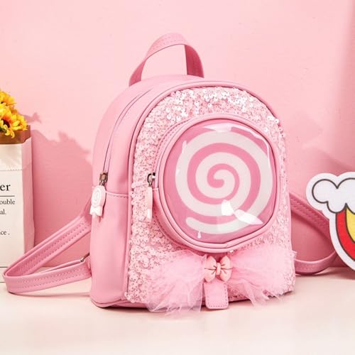 Sac à dos pour filles d'école avec compartiment mignon et LED - 4