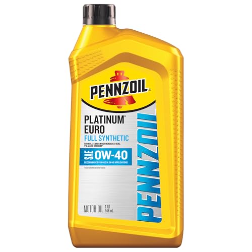 Image of Pennzoil Platinum Euro Full Synthetic 0W-40 Motor Oil, 1 Quart