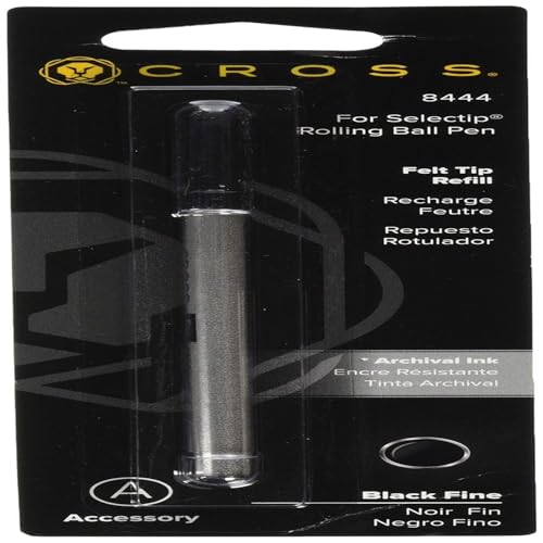 Stylos convertibles Cross recharge feutre 8444 pointe fine encre noire