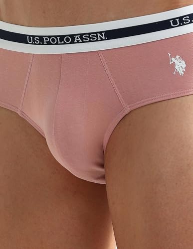 Image of U.S. Polo ASSN. Mens OEB02 Elasticized Waist Underwear Briefs - Pack of 2