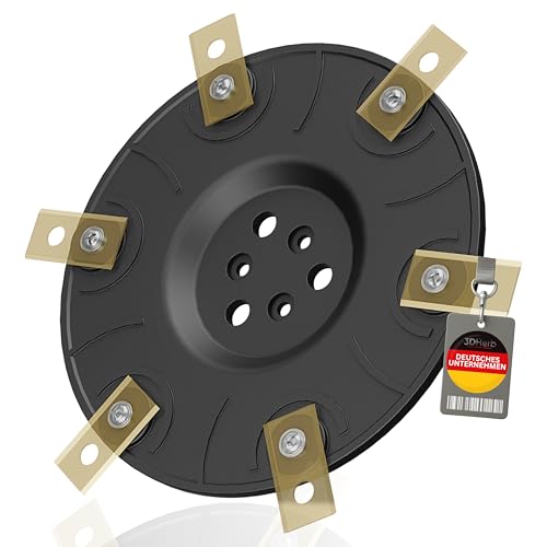 Messerscheibe kompatibel mit Worx Landroid 6 Fach / 6 Klingen Messer Scheibe M500 M700 WR167E WR141E Vision M600 Vision Cloud 2WD 18cm Schnittbreite - Mähteller bewährte Qualität - ohne Klingen
