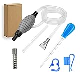 hemeilibao Aquarium Wasserwechsel Set 2,2m mit Stopp-Ventil & Schlauchhalter, 29cm Aquarium Kiesreiniger | Bodengrundreiniger, Sand/Kies Filter, einstellbare Durchflussregelung, Anti-Rückschlag