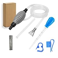 hemeilibao Aquarium Wasserwechsel Set 2,2m mit Stopp-Ventil & Schlauchhalter, 29cm Aquarium Kiesreiniger | Bodengrundreiniger, Sand/Kies Filter, einstellbare Durchflussregelung, Anti-Rückschlag