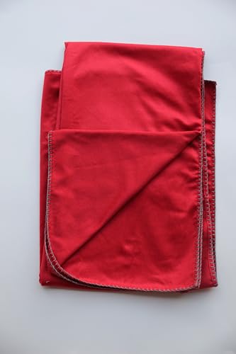 Coperta in 100% cashmere con bordo in lana merino cucito a mano con punto festone 140 x 180 cm