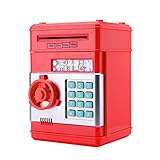 【Banco de dinero multifunción】: lindo banco de cerdas parece juguetes, el mejor regalo para niños; actualizaciones seguro hucha con monedas ranura en la parte superior, es un pequeño posavasos para la gestión económica; caja de ahorro de monedas de alta capacidad puede almacenar juguetes, joyas, pasaportes, cartas secretas, pequeños objetos personales, tarjetas de béisbol o tarjeta de juego.