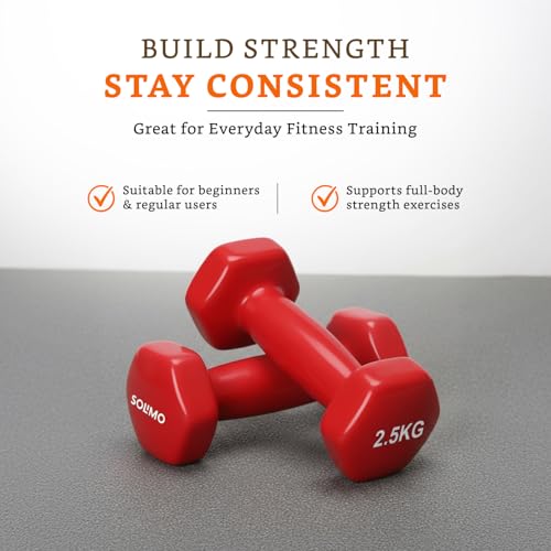 Image of Amazon Brand - Solimo Vinyl Dumbbell