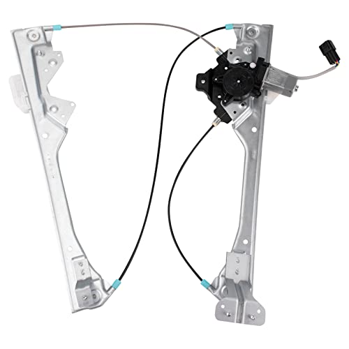 Image of TRQ Front Driver Side Power Window Motor and Regulator Assembly One Touch Anti Pinch Compatible with 2015-2020 Ford Edge