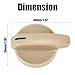 Rear Dome Ceiling Lamp Switch Reading Light Knob Cover Cap 6Q0947291 Fit for VW Polo 6R Fit for Cross Fit for Vento Sedan Compatible with Jetta Fit for Touran Fit for Tiguan (New and Color Beige L)
