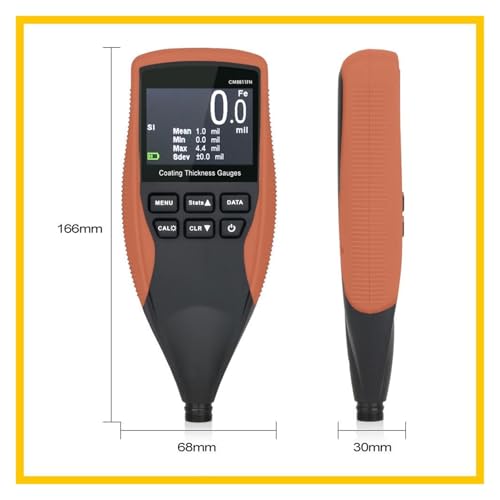 Medidor Digital de Espesor de Pintura Fe/NFe 0-1250 μm miniatura 2