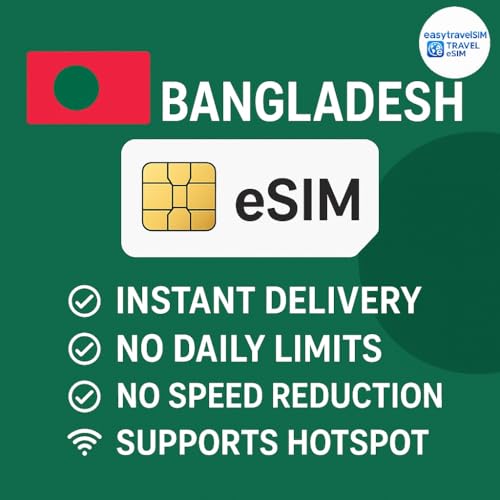 eSIM Bangladesh 20 GB de internet móvil por 30 días con zona wifi incluida