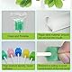 Mundschwämme Steriler Dental Tupfer, 50 PCS Mundpflege Schwamm Tupfer, Reinigung Mund Tupfer, Mundhygieneschwamm, Mundpflegetupfer Wattestäbchen, Mundpflegestäbchen Schaumstoff für Mundhygiene, Cyan.