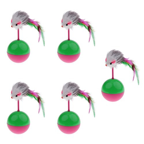 Homozy Brinquedo divertido para gatos com penas