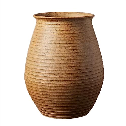 YHxFlux Maceteros Macetas Plantas suculentas Macetas Vintage Cerámica en Bruto Grande Tarros de cerámica Altos Vintage Jardineras con patrón en Espiral for el hogar/Oficina/jardín Macetas para Flores