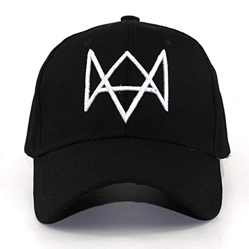 Watch Dogs Hats Cosplay Cap Für Männer Videospiele Cos Aiden Peace Caps Verstellbare Baumwoll-Baseballmütze Fashion Hats, Weiß Cover