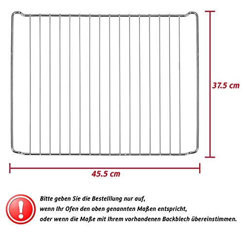 ICQN 455 x 375 mm Gitter, Passend für Bosch, Siemens, Neff, Constructa, Flavel und Simfer, Backofenrost für Backofen, 45… - Image 3