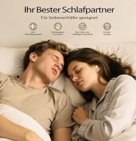 Bluetooth Kopfhörer, Schlafkopfhörer, In-Ear Kopfhörer Kabellos Bluetooth 5.4, Hi-Fi Sound mit ANC+ENC 4 Mikrofone 48H Kopfhörer, IPX7 Schlafmodus ohne Warnungen komfortabel Seitenschläfer, Khaki – Ansicht 2