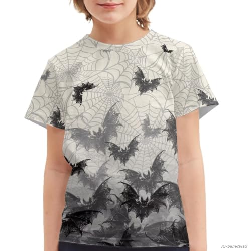 Image of Renewold Kids Novelty T-Shirt for Girls Boys Short Sleeve Crewneck Summer Tee Soft Breathable Graphic Shirt for Age 2-16