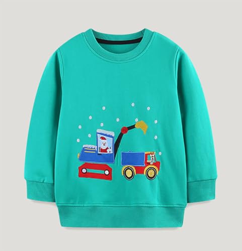 Boys Sweatshirts Casual Sweatshirts Cotton Sweatshirts Long Sleeve T-shirts Crew Neck Cartoon Tops for Boys-3933