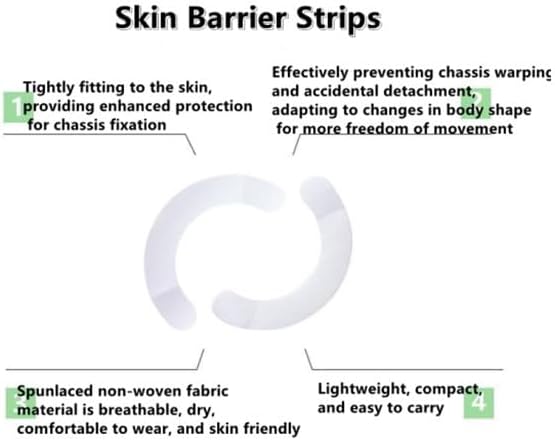 Miniatura 6 de 20 unidades de suministros de ostomía para la piel, tiras impermeables para fugas, cinta adhesiva para la piel para bolsas de estoma de colostomía