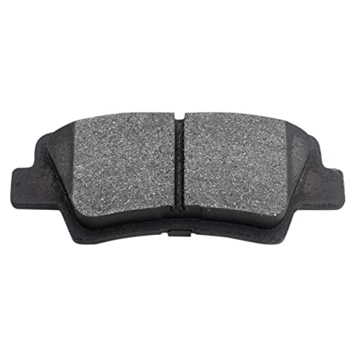 Image of TRQ Rear Brake Pad & Rotor Kit Semi-Metallic Compatible with 2012-2017 Kia Rio