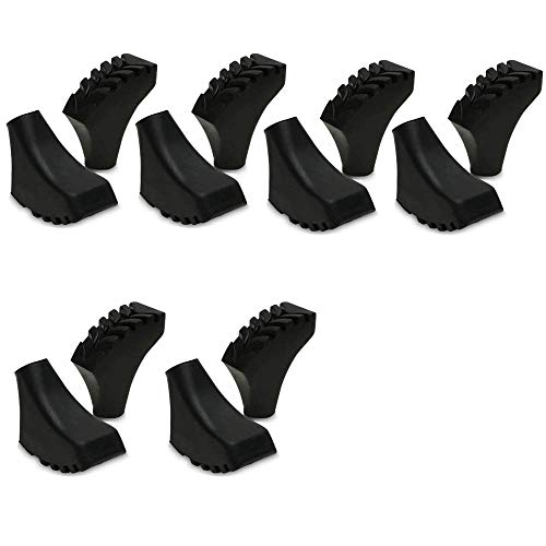 MIZOMOR 12 Piezas Puntas de Goma para Bastones，Puntas para Bastones Seguro Antideslizante para Montañismo, Senderismo, Nieve, Terrenos Complejos