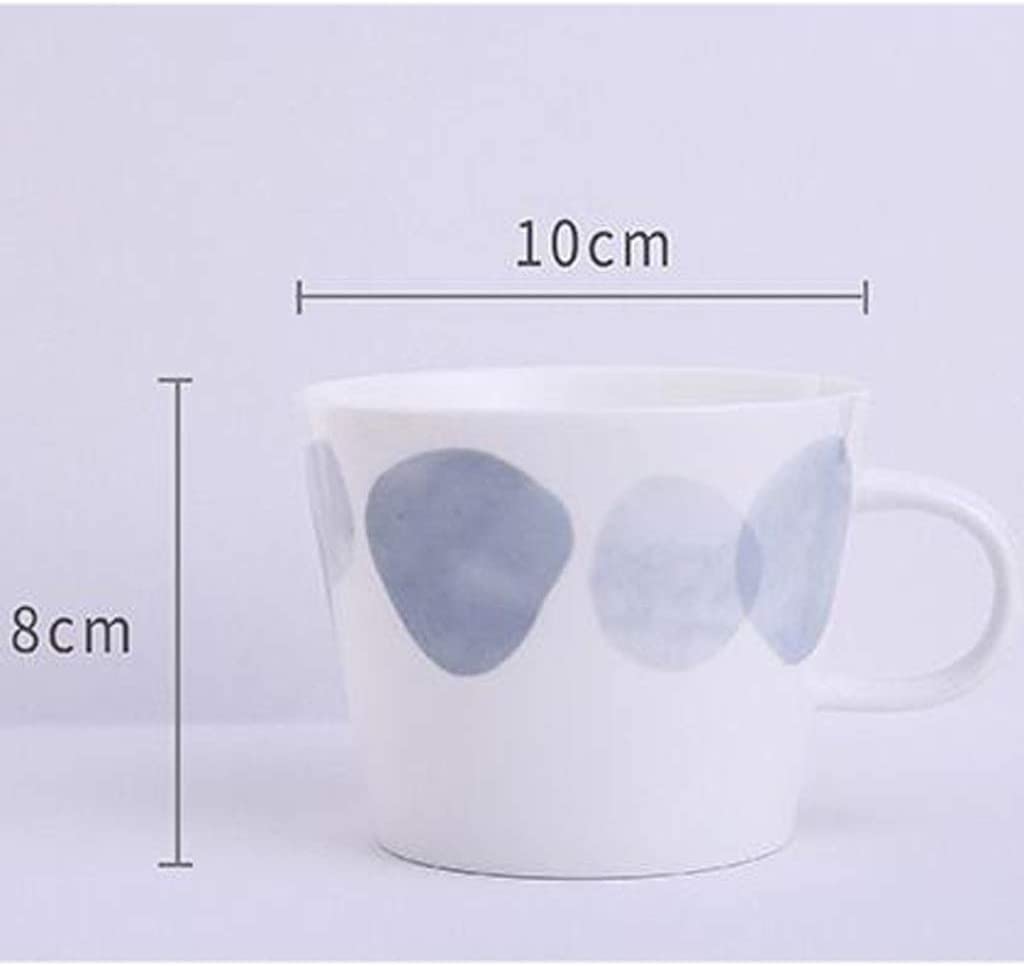 Taza de Café de Té Ceramic Mug Simple Morning Mug Milk Coffee Tea Breakfast Porcelain Cup para té de la tarde(A)