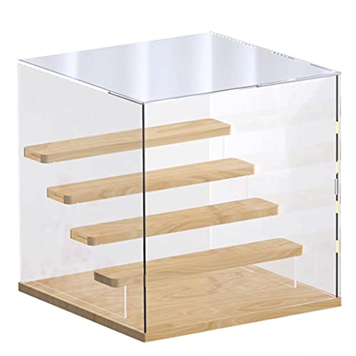 LH SHOP Vitrina de acrílico Vitrina Transparente Caja de Almacenamiento Armario a Prueba de Polvo, Adecuado para la protección, organización y Almacenamiento de coleccionables y estatuas en Miniatura Cover