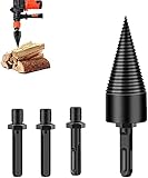 42 mm Cortador de troncos,Madera Picadora de leña,Cortar Madera Trituradora,Partir troncos de madera,Máquina de romper madera,Cortar leña,Taladro eléctrico cónico,Taladro de cono