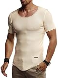 OPTIMALE PASSFORM: Das Herren Kurzarm-Shirt passt sich ihrem Körper durch einen taillierten Schnitt optimal an. Das zeitlose Design des Sommer-Shirts sieht extrem modern und stylisch zugleich aus