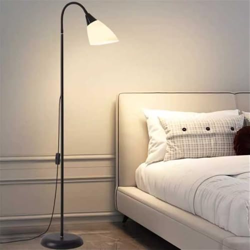 Lámpara de pie LED regulable blanca de 16 W con control remoto para iluminación interior 6