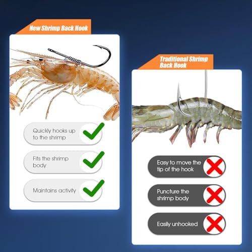Gancho de camarão de, ganchos de peixe de água salgada | Ganchos de camarão portáteis de de água sal