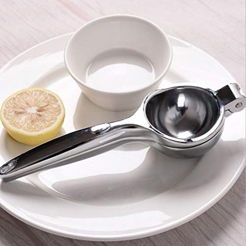 JOYFUN Lemon Squeezer Stainless Steel With Premium Quality Heavy Duty Solid Metal Squeezer Bowl - Large Manual Citrus Press Juicer And Lime Squeezer Stainless Steel