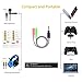 immagine 1MillSO Cuffie Cavo Sdoppiatore Adattatore Audio Y Jack da 3,5mm (3,5mm maschio a 2x3,5mm femmina) per PC cuffie da gioco (non per due cuffie), PS4, Xbox One, Smartphone e Laptop - 20cm