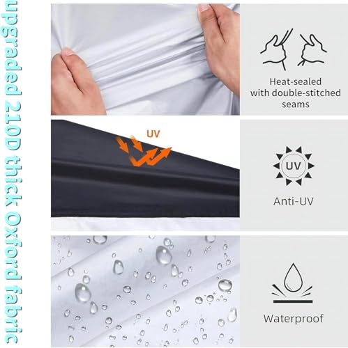 Housse de vélo 210D Maveek pour 3 vélos imperméable et anti-UV - 4
