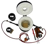 16KG Smelting Furnace Kit, Double Forge Burner Furnace with 2 Crucibles(16KG&6KG) and Ingot Mould(2KG), Foundry Furnace for Smelting Scrap Metal Recycle Gold Copper Aluminum Casting Black - Image 2