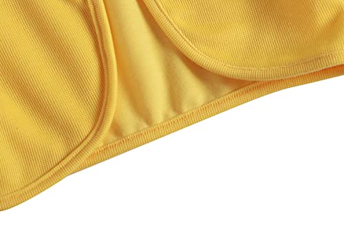 Bonny Billy Girls' Long Sleeve Knit Bolero Cardigans Jacket Cover Up Sweater 5-6 Years Yellow #TOP5
